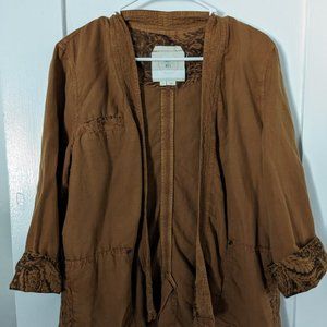 Anthropologie Hei Hei Cardigan / Jacket 100% Cotton Size M